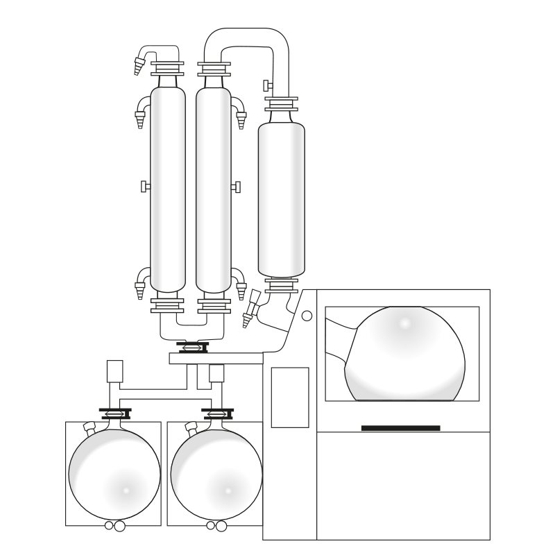 Heidolph Hei-VAP Industrial B - üvegszett: A2C