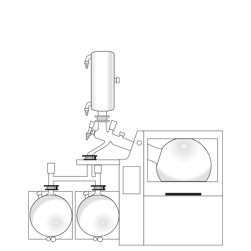 Heidolph Hei-VAP Industrial B - üvegszett: Shorty RC
