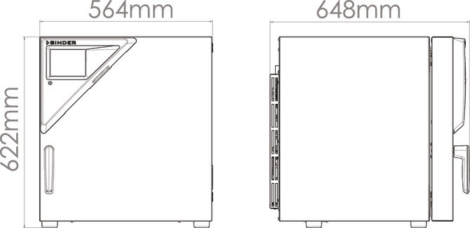Binder M 56 anyagvizsgálati tesztszekrény