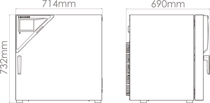 Binder M 115 anyagvizsgálati tesztszekrény