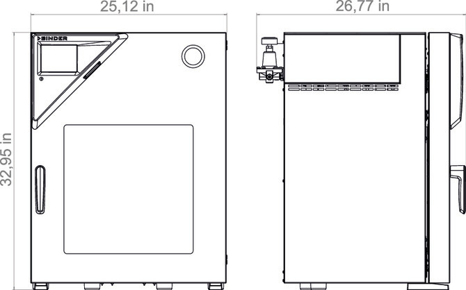 Binder VDL 56 biztonsági vákuum szárítószekrény
