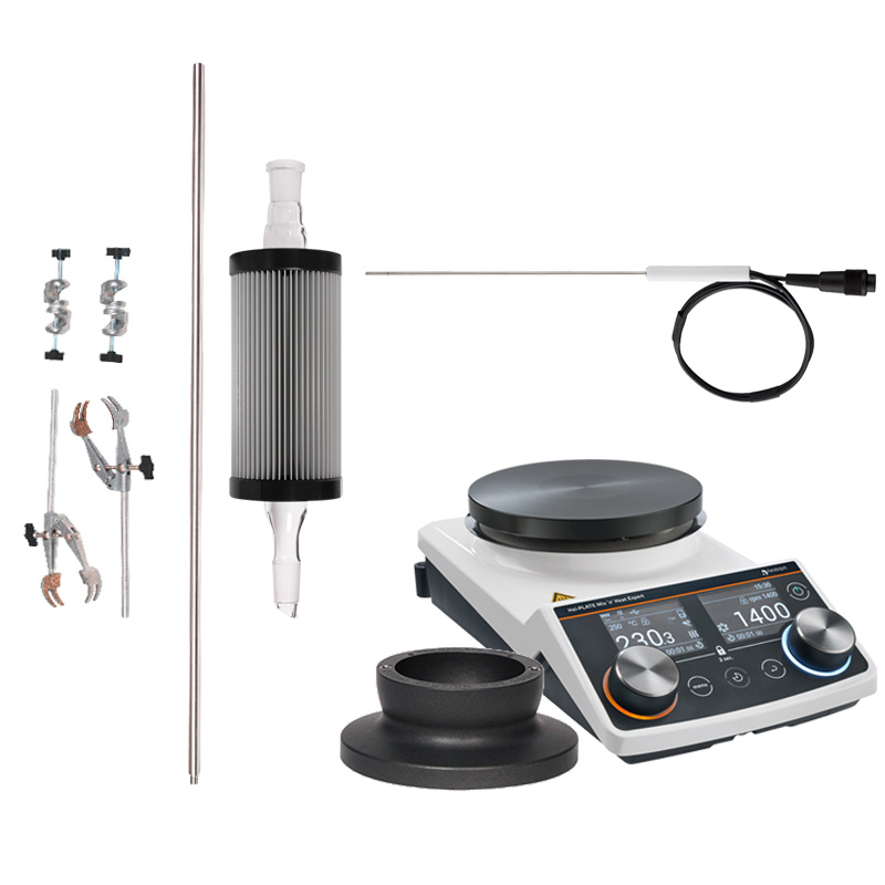 Hei-PLATE Reflux Package Expert Mini fűthető mágneses keverő csomag