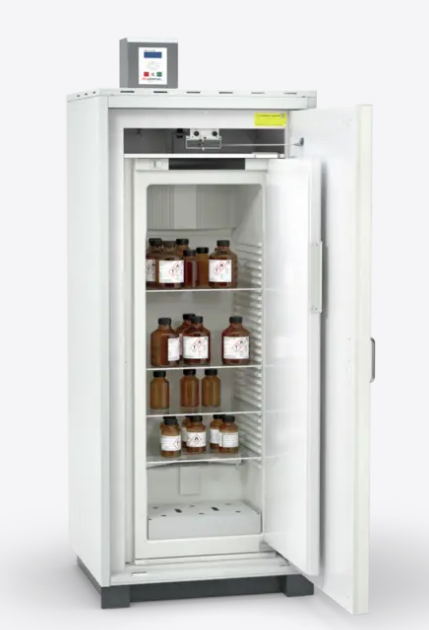 DÜPERTHAL Type 90 COOL standard LL safety cabinet with integrated refrigerator, without fan